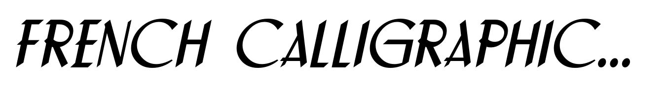 French Calligraphic Oblique JNL